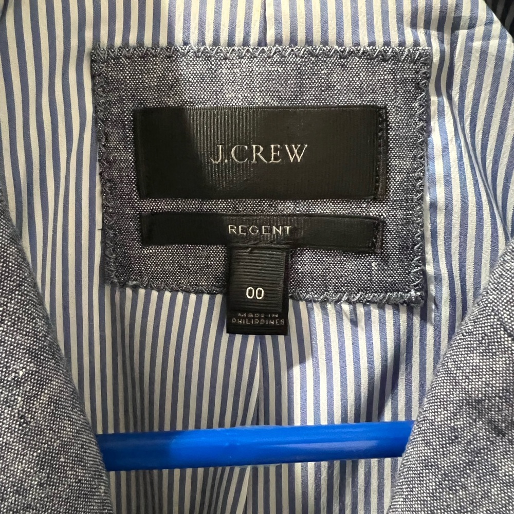 J.Crew Chambray Regent Blazer With Ruffle Trim - image 8